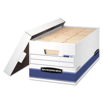 Bankers Box® Stor-file Medium-duty Storage Boxes, Letter Files, 12" X 25.38" X 10.25", White, 20-carton freeshipping - TVN Wholesale